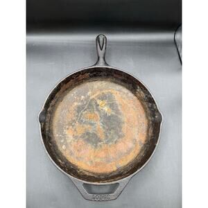 Lodge 10SK Cast Iron Skillet 12"Frying Pan-Double Handle Pour– USA #53